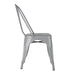 Bolero Bistro Steel Side Chairs Grey (4 Pack) Bolero