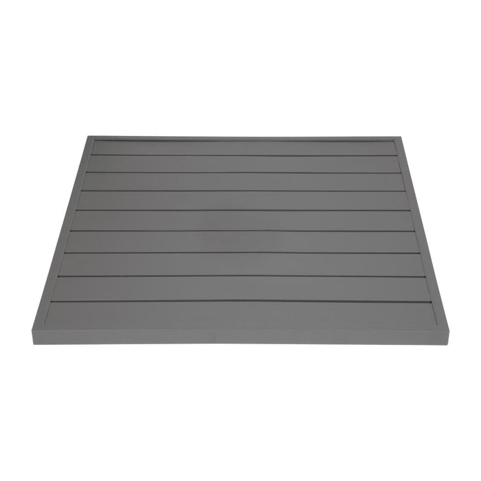 Bolero Aluminium Square Table Top Dark Grey 700mm Bolero