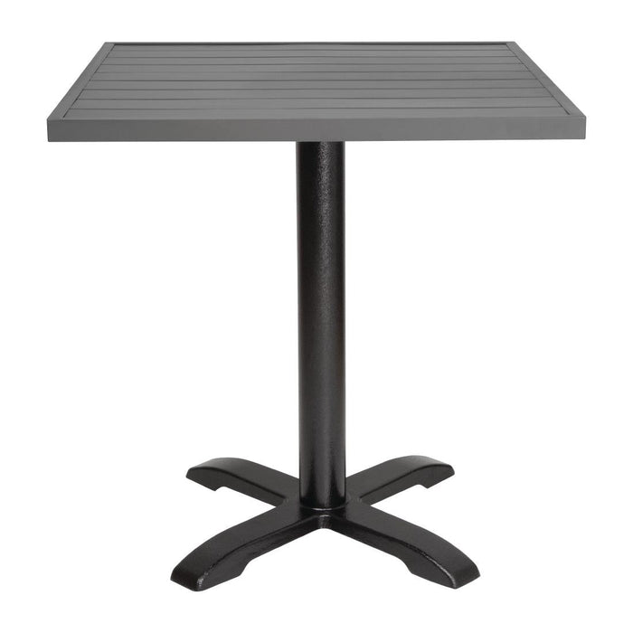 Bolero Aluminium Square Table Top Dark Grey 700mm Bolero
