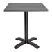 Bolero Aluminium Square Table Top Dark Grey 700mm Bolero
