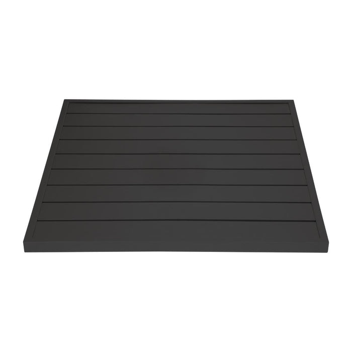 Bolero Aluminium Square Table Top Black 700mm Bolero