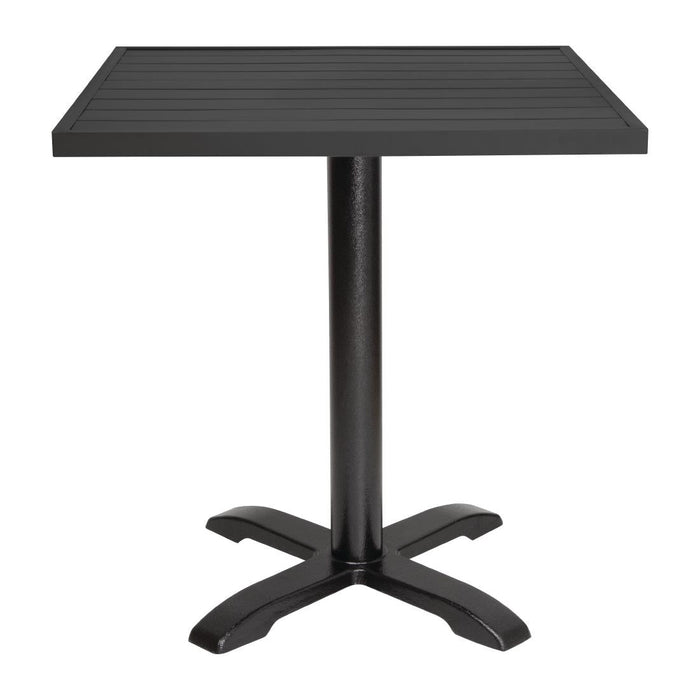 Bolero Aluminium Square Table Top Black 700mm Bolero