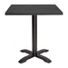 Bolero Aluminium Square Table Top Black 700mm Bolero