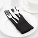 Olympia Linen Table Napkin Black 400x400mm (12 Pack) Olympia
