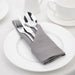 Olympia Linen Table Napkin Grey 400x400mm (12 Pack) Olympia