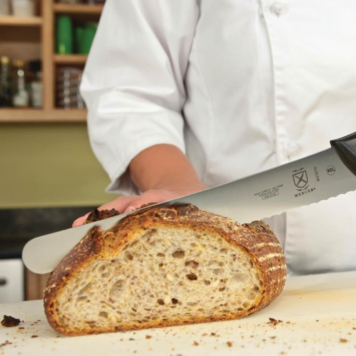 Mercer Culinary Millennia Wide Bread Knife Black 25.4cm Mercer Culinary