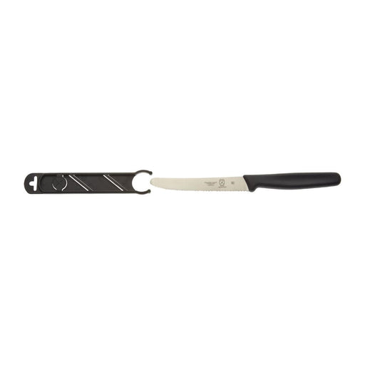 Mercer Culinary Rounded Tip Utility Knife Black 10.9cm Mercer Culinary