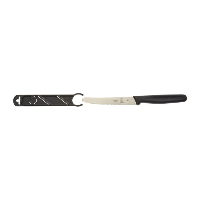 Mercer Culinary Rounded Tip Utility Knife Black 10.9cm Mercer Culinary