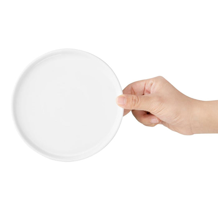 Olympia Whiteware Flat Round Plates 150mm (6 Pack) Olympia