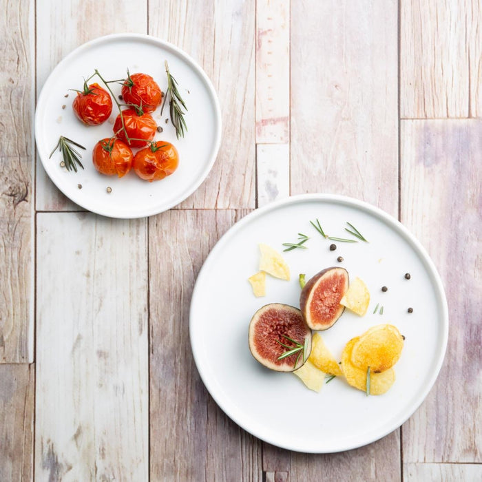 Olympia Whiteware Flat Round Plates 210mm (6 Pack) Olympia