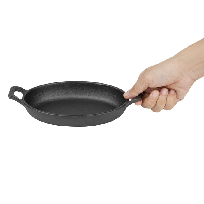 Olympia Cast Iron Oval Eared Dish 180x120mm Olympia