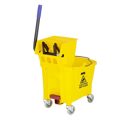 Jantex 30ltr Mop Bucket with Foot Pedal release - Yellow Jantex