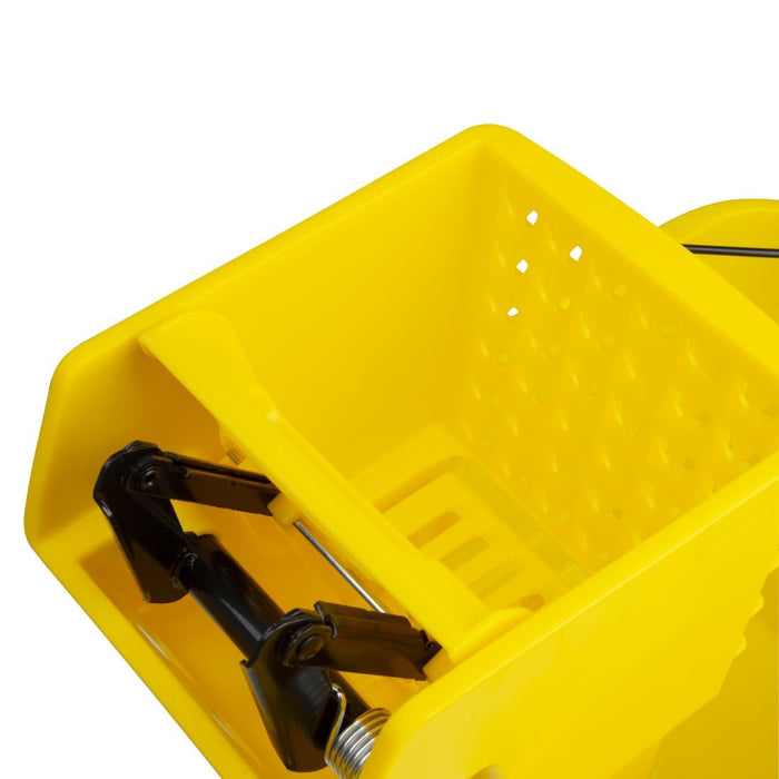 Jantex 30ltr Mop Bucket with Foot Pedal release - Yellow Jantex