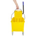 Jantex 30ltr Mop Bucket with Foot Pedal release - Yellow Jantex