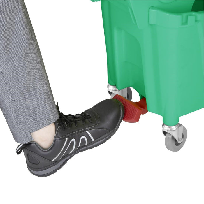 Jantex 30ltr Mop Bucket with Foot Pedal release - Green Jantex