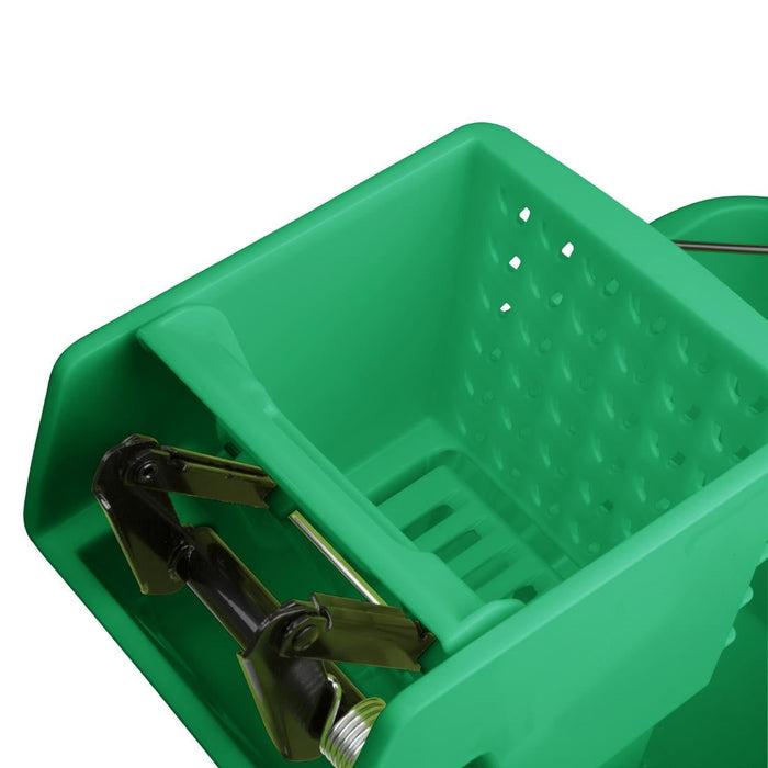Jantex 30ltr Mop Bucket with Foot Pedal release - Green Jantex