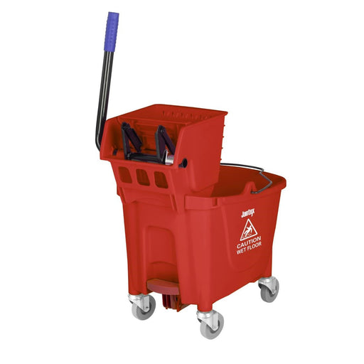 Jantex 30ltr Mop Bucket with Foot Pedal release - Red Jantex