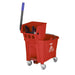 Jantex 30ltr Mop Bucket with Foot Pedal release - Red Jantex