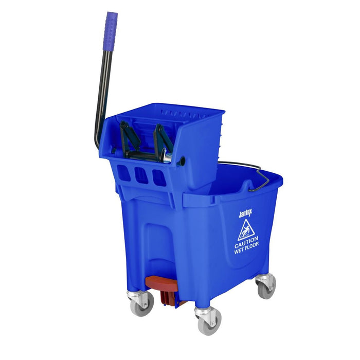 Jantex 30ltr Mop Bucket with Foot Pedal release - Blue Jantex