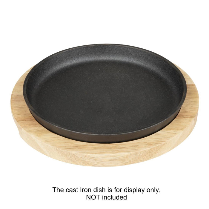 Olympia Hevea Board for Cast Iron Round Dish 254mm for GJ556 Olympia