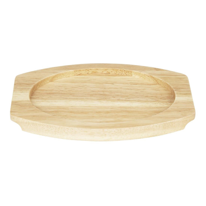 Olympia Hevea Board for Cast Iron Oval Eared Dish 260x165mm for FW817 Olympia