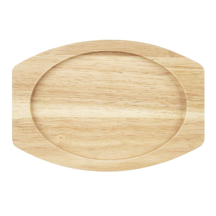 Olympia Hevea Board for Cast Iron Oval Eared Dish 260x165mm for FW817 Olympia