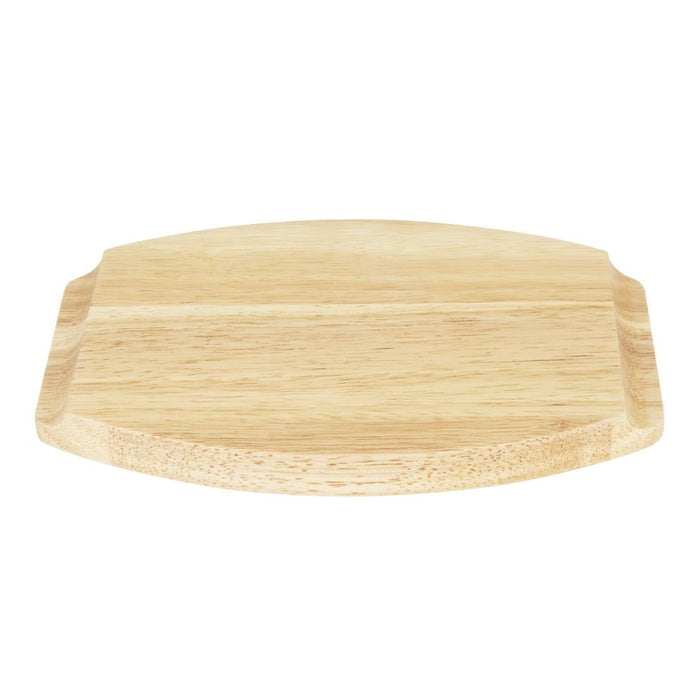 Olympia Hevea Board for Cast Iron Oval Eared Dish 260x165mm for FW817 Olympia