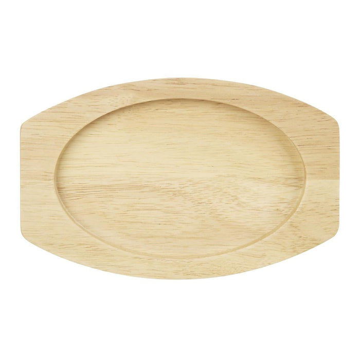 Olympia Hevea Board for Cast Iron Oval Eared Dish 230x135mm for FW818 Olympia
