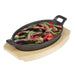 Olympia Hevea Board for Cast Iron Oval Eared Dish 230x135mm for FW818 Olympia