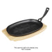 Olympia Hevea Board for Cast Iron Oval Sizzler 335x205mm for GJ557 Olympia