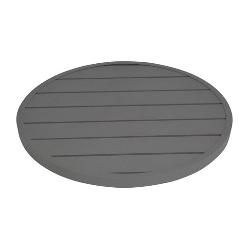 Bolero Aluminium Round Table Top Dark Grey 580mm Bolero