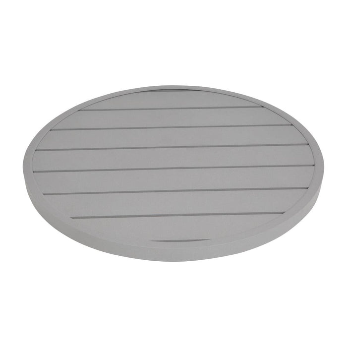 Bolero Aluminium Round Table Top Light Grey 580mm Bolero