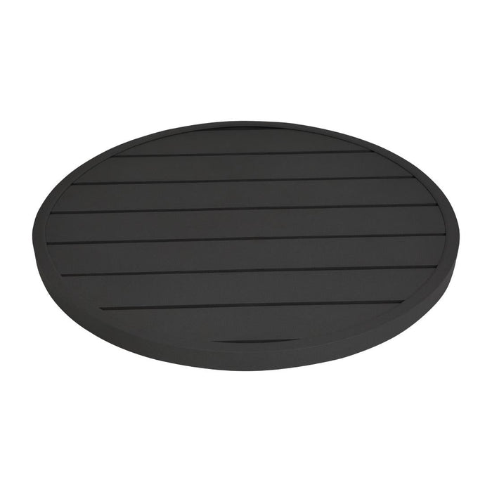 Bolero Aluminium Round Table Top Black 580mm Bolero