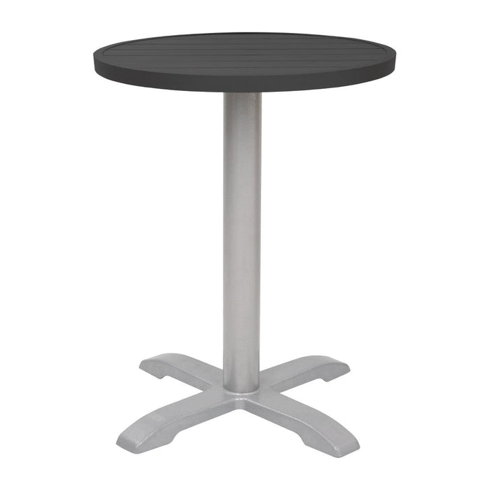 Bolero Aluminium Round Table Top Black 580mm Bolero