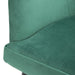 Bolero Lia Velvet Effect Chairs Dark Green (2 Pack) Bolero