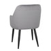 Bolero Lia Velvet Effect Chairs Grey (2 Pack) Bolero