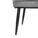 Bolero Lia Velvet Effect Chairs Grey (2 Pack) Bolero