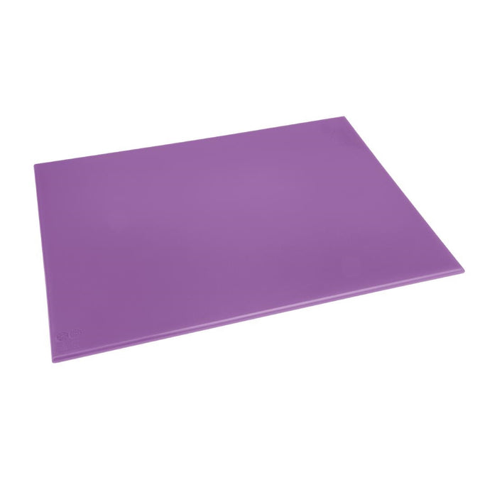 HDPE. 600x450mm. Thickness: 12mm. Purple: allergenic ingredients