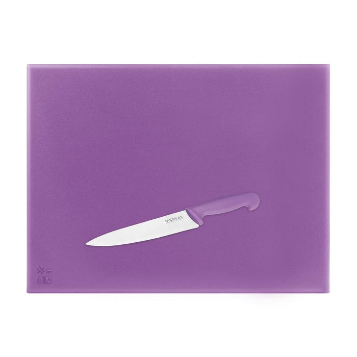 Hygiplas High Density Purple Chopping Board Large 600x450x25mm Hygiplas