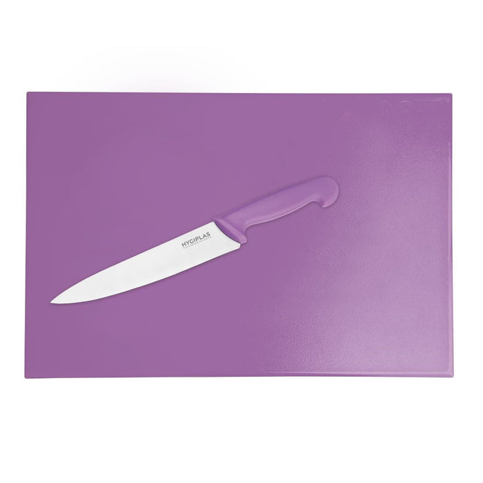 Hygiplas High Density Antibacterial Purple Chopping Board 450x305x10mm Hygiplas