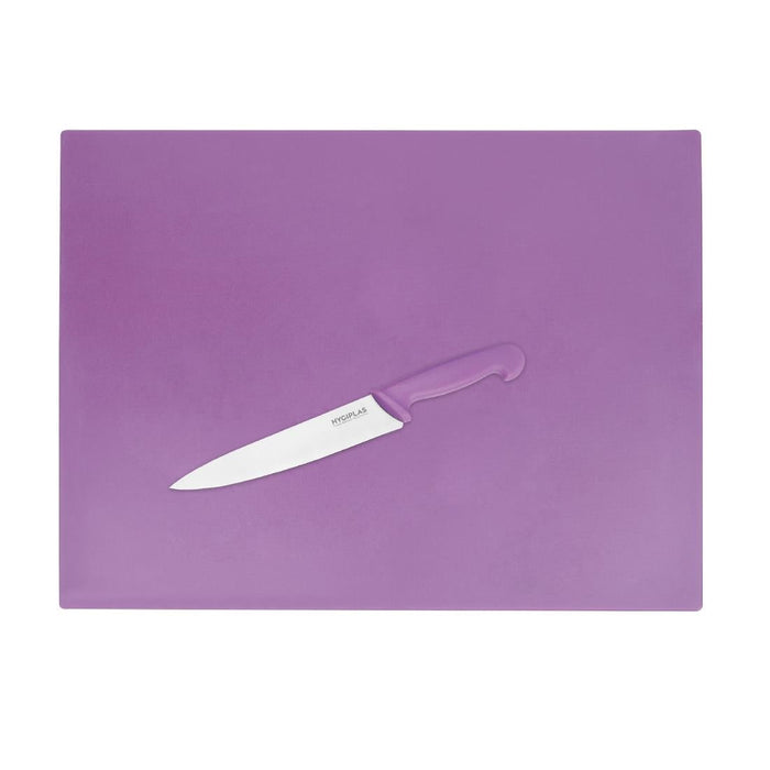 Hygiplas Low Density Purple Chopping Board 600x450x10mm Hygiplas