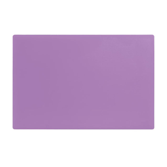 Hygiplas Low Density Antibacterial Purple Chopping Board 450x300x10mm Hygiplas