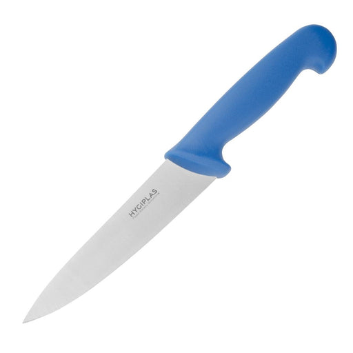 Blade Length: 6 1/4". Weight: 120g. Blue for raw fish