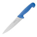Blade Length: 6 1/4". Weight: 120g. Blue for raw fish