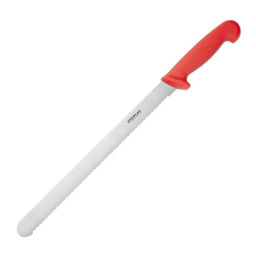 Blade Length: 12". Weight 100g. Red for raw meat