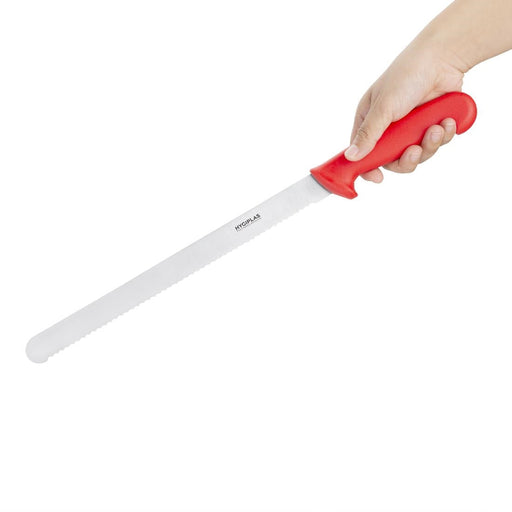 Hygiplas Serrated Slicer Red 30cm Hygiplas
