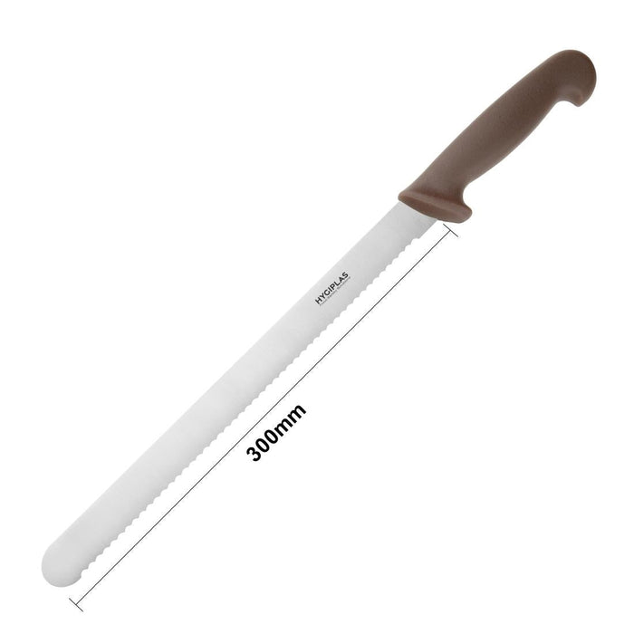 Hygiplas Serrated Slicer Brown 30cm Hygiplas