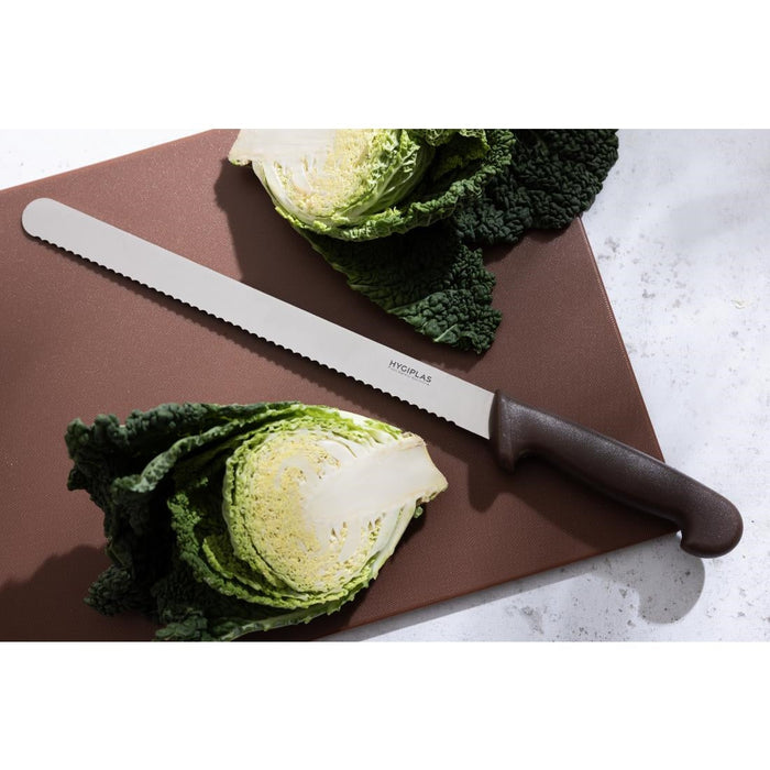 Hygiplas Serrated Slicer Brown 30cm Hygiplas
