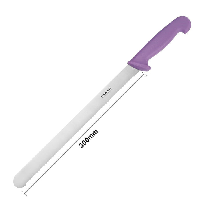 Hygiplas Serrated Slicer Purple 30cm Hygiplas