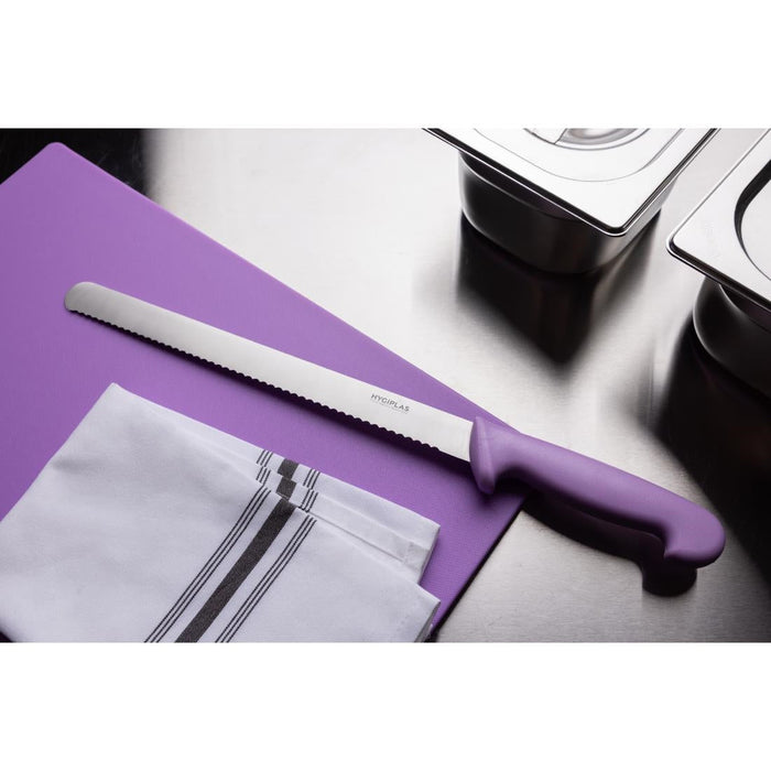 Hygiplas Serrated Slicer Purple 30cm Hygiplas